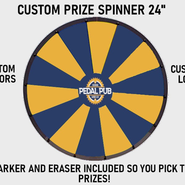 Custom Prize 24” Wheel Fortune PRIZE SPINNER Wheel Spinner Prize winner