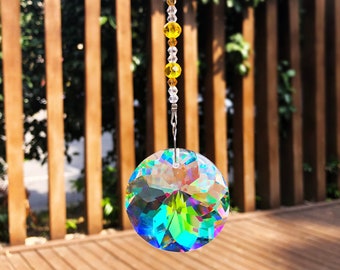 AB Crystal Prism Diamond Ball Crystal Prisms for Suncatchers Rainbow Maker Sun Catcher  Perfect for Home ,Holidays Gift ,Celebrations