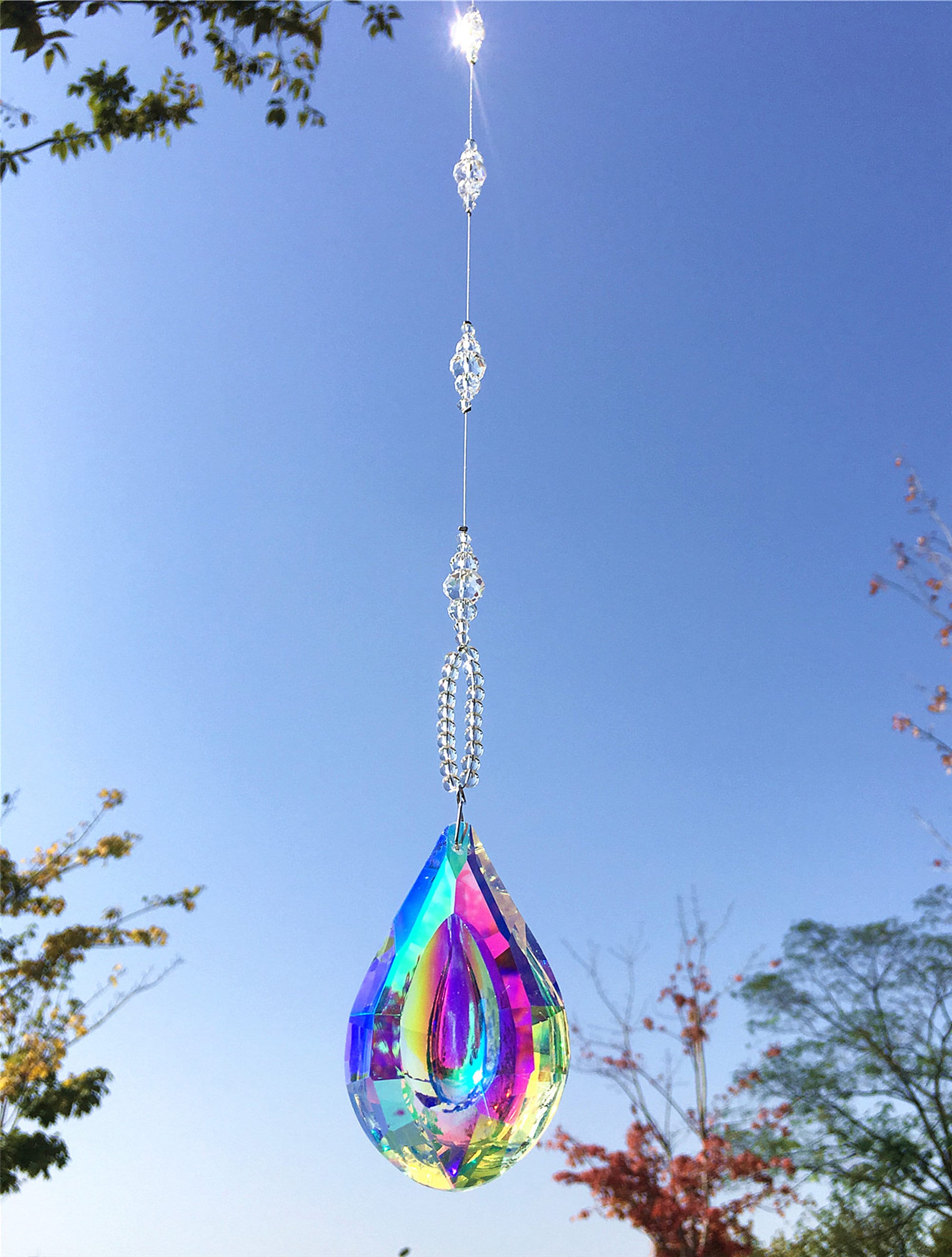 AB Crystal Prism Hanging Sun Catchers for Windows Crystal Etsy
