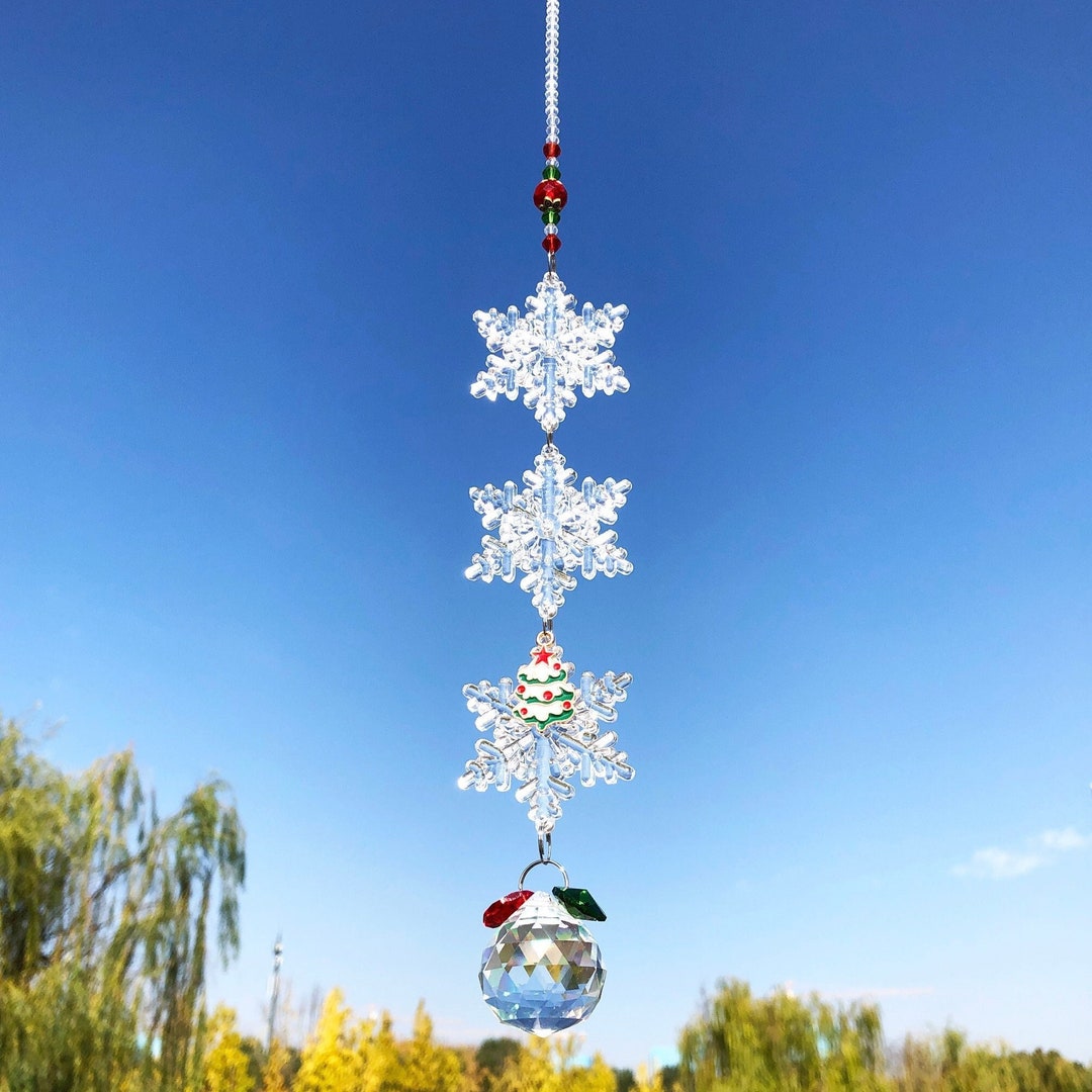 Suncatcher Crystals Ball Prism Window Rainbow Maker Christmas Etsy