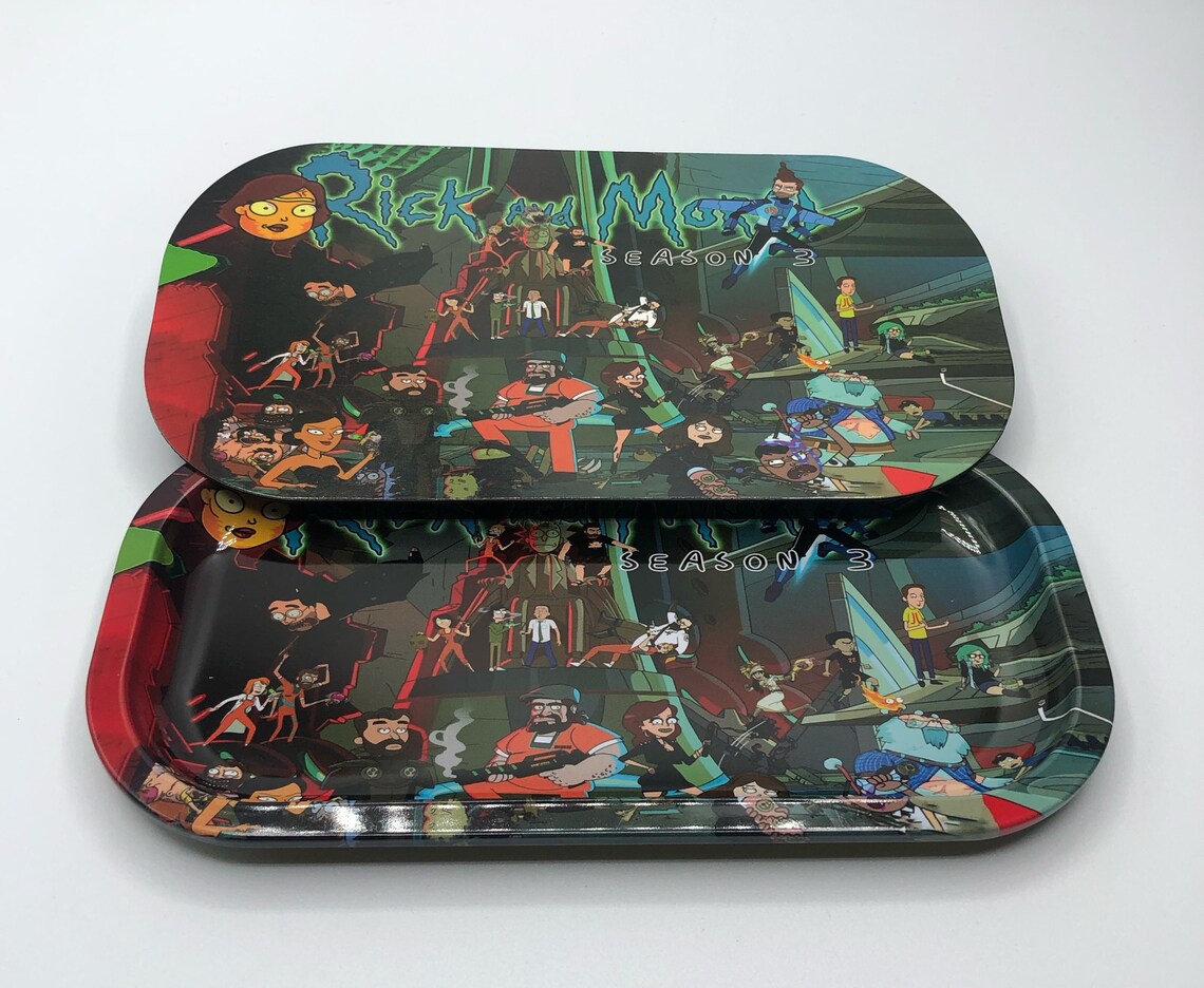 Rolling Tray with Lid 8x4 inches Rick and Morty Etsy Rolling Tray with Lid 8x4 inches Rick and Morty Etsy