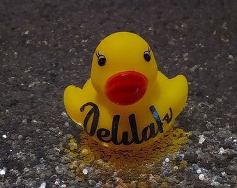 Mini personlised  yellow rubber duck