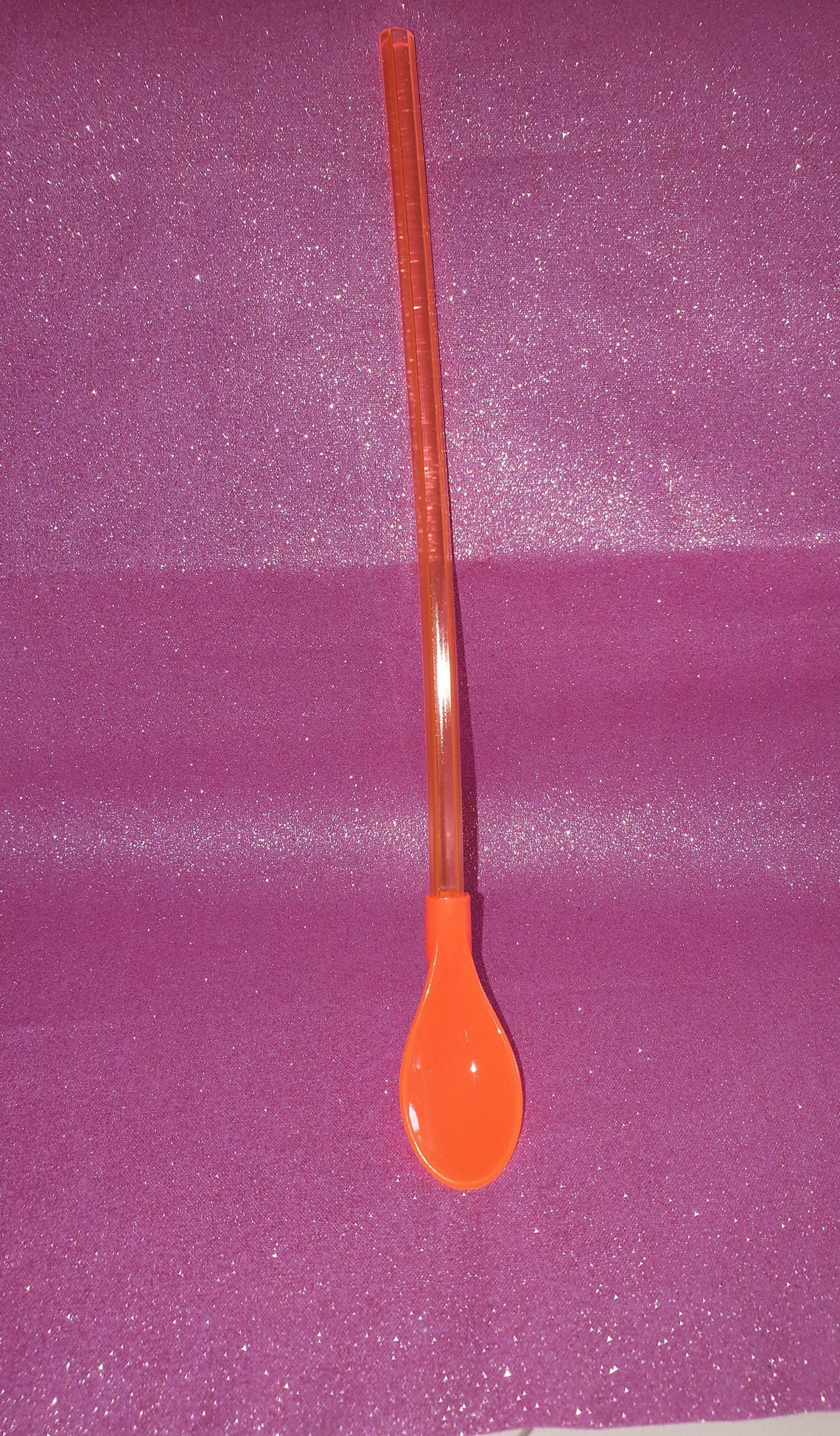 Drinking Straw With Spoon Sundae Spoon Smoothie Spoon Etsy UK