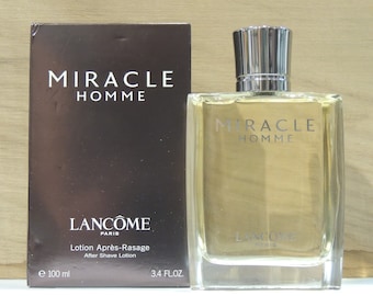 Miracle Homme - Lancome Aftershave Lotion 100ml Apres Rasage - Vintage very Rare