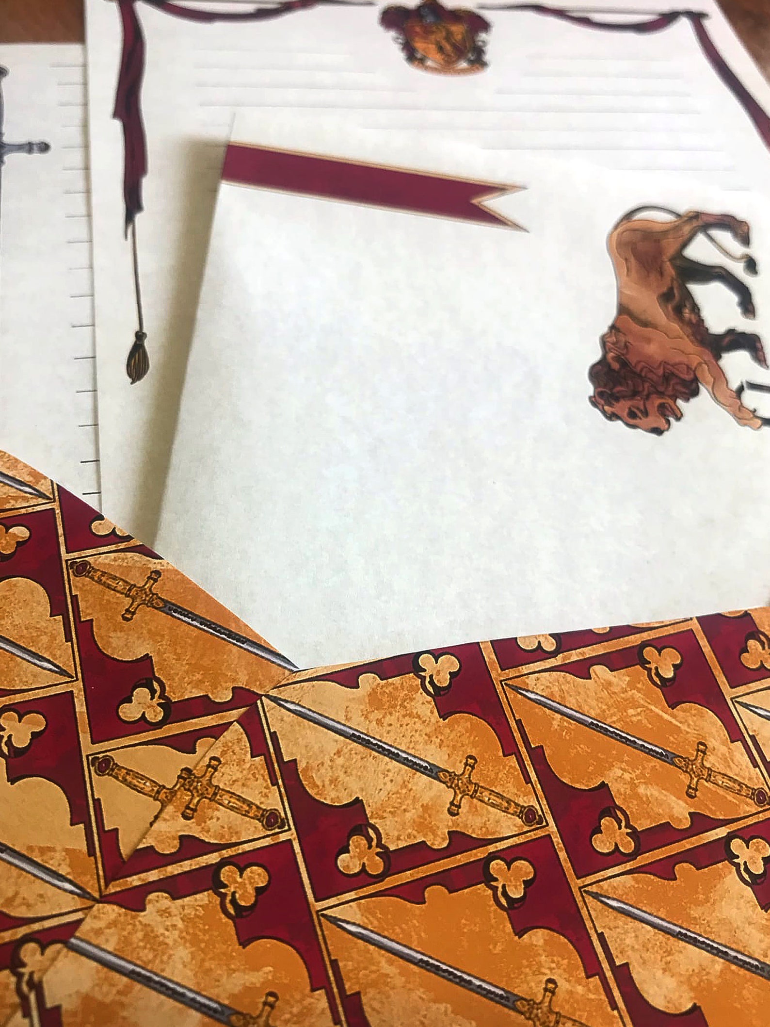 Digital Paper Magic Harry Potter Gryffindor Letter Set & | Etsy