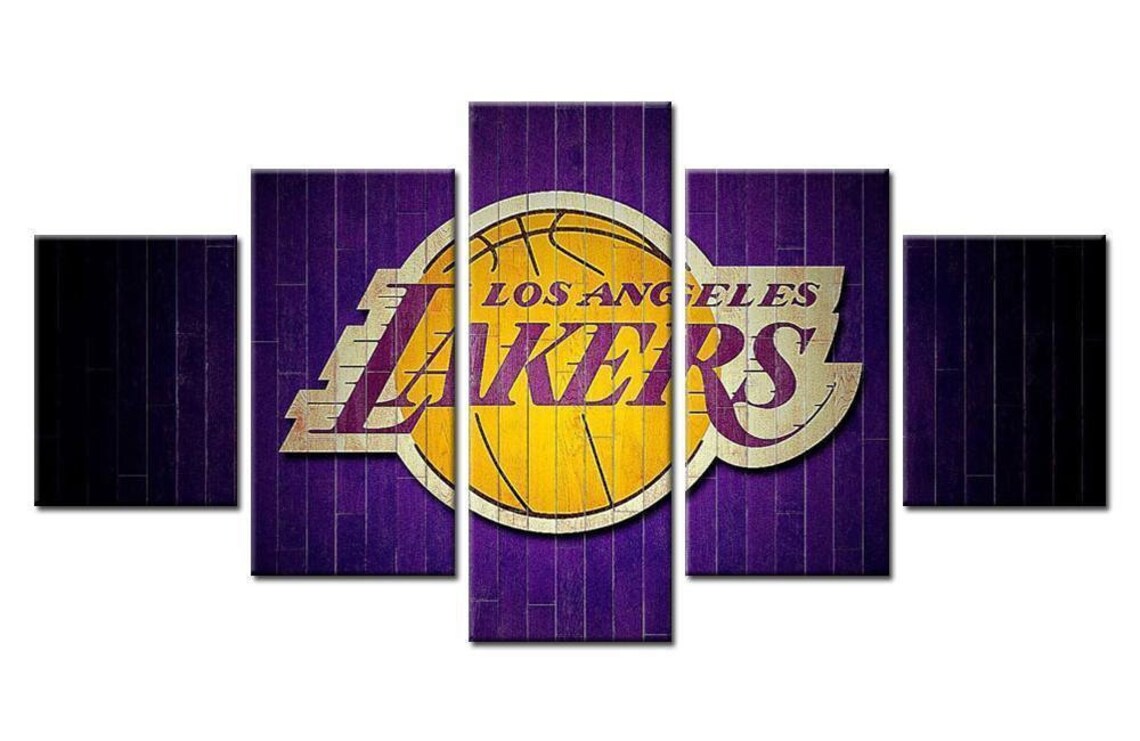 Los Angeles Lakers Team NBA Basketball Canvas Wall Art Framed | Etsy