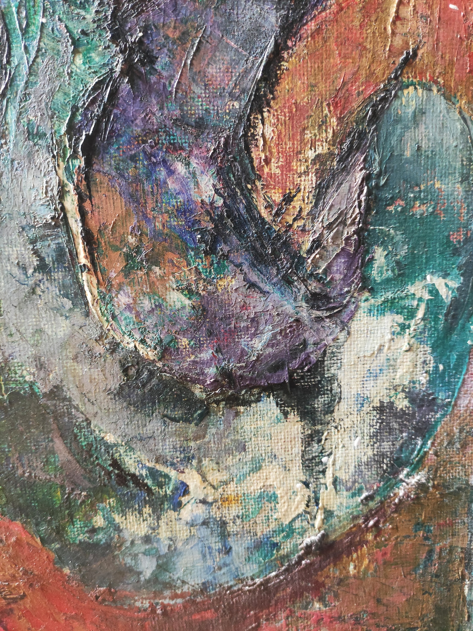 Love and Passion an Abstract Oil Painting on Expressing Etsy UK