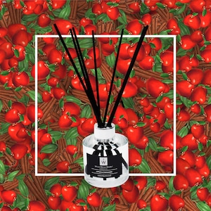 Apple & Cinnamon Reed Diffuser/Refill Bottle: Handmade Home Fragrance (100ml/200ml)