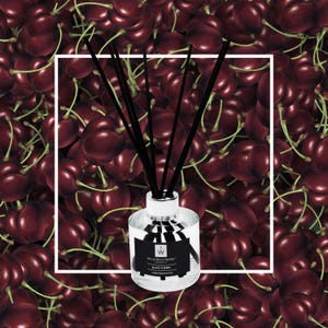 Black Cherry Reed Diffuser/Refill Bottle: Handmade Home Fragrance (100ml/200ml)