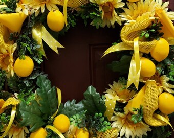 Lemon Garden Wreath