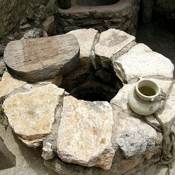 2 Rock Stones from Jacob's Well In Samaria Holy Land Where Jesus Held His Conversation With The Samaritan Woman