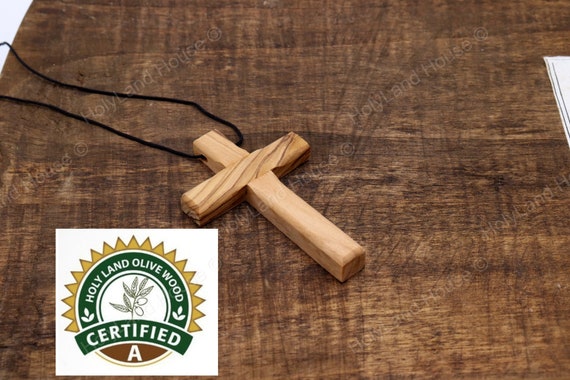 Plain wooden cheap cross necklace