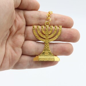 3 Pcs Keychain Menorah Key Ring Made In Holy Land Jerusalem Jewish Israel Color image 8