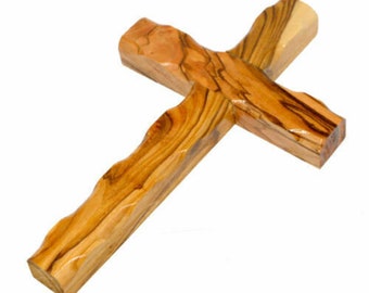 Olivenholz Kreuz Bethlehem 3 Größen Heiliges Land Jerusalem Kruzifix Jesus Wand Handgemacht