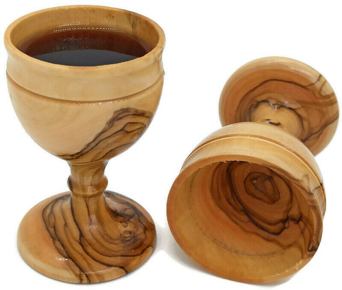 Authentic Communion Cup Wine Hand Made olive wood Jerusalem Etsy