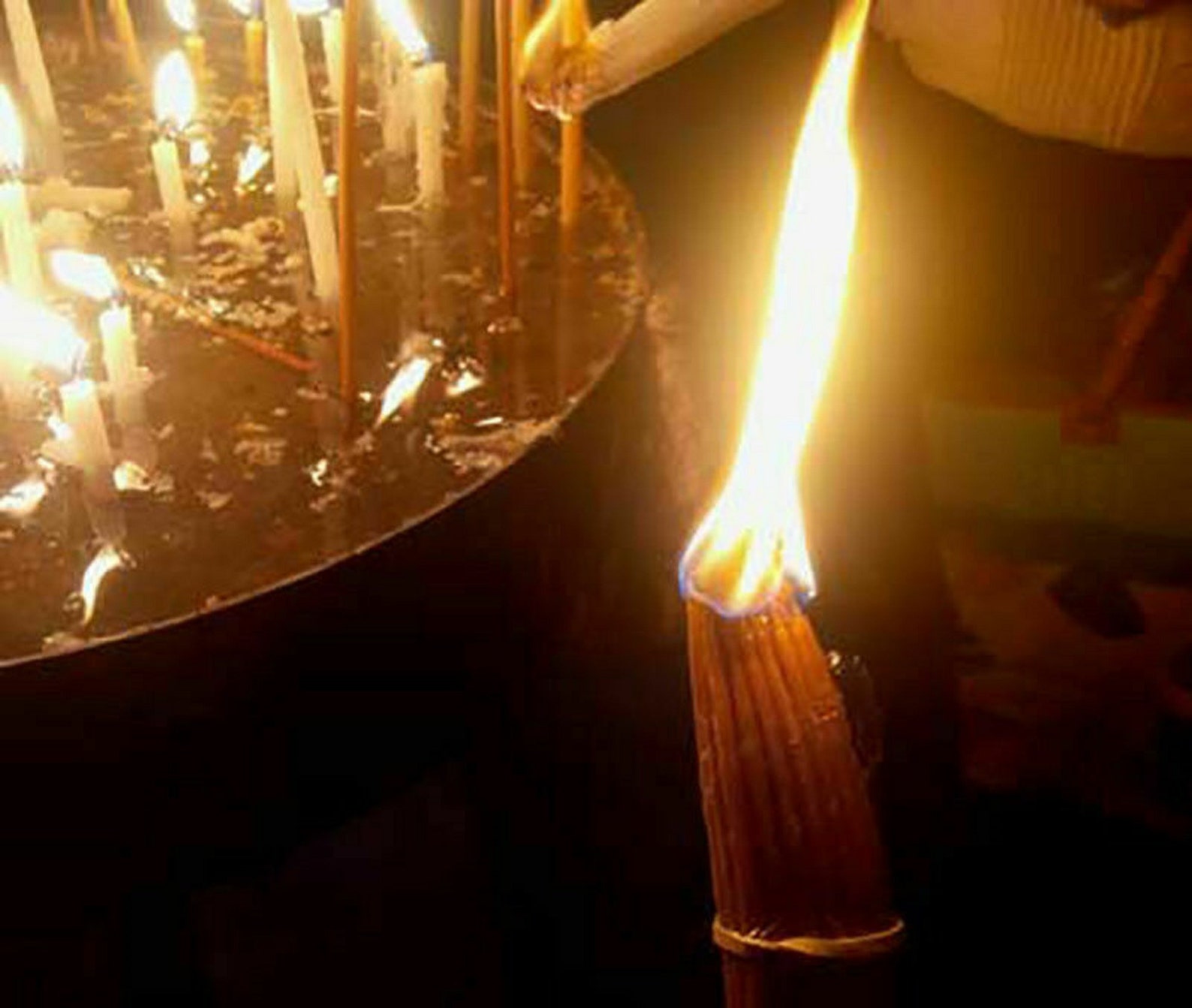 33 Holy Candles Jerusalem Sepulchre Blessed Church Wax Bee Etsy