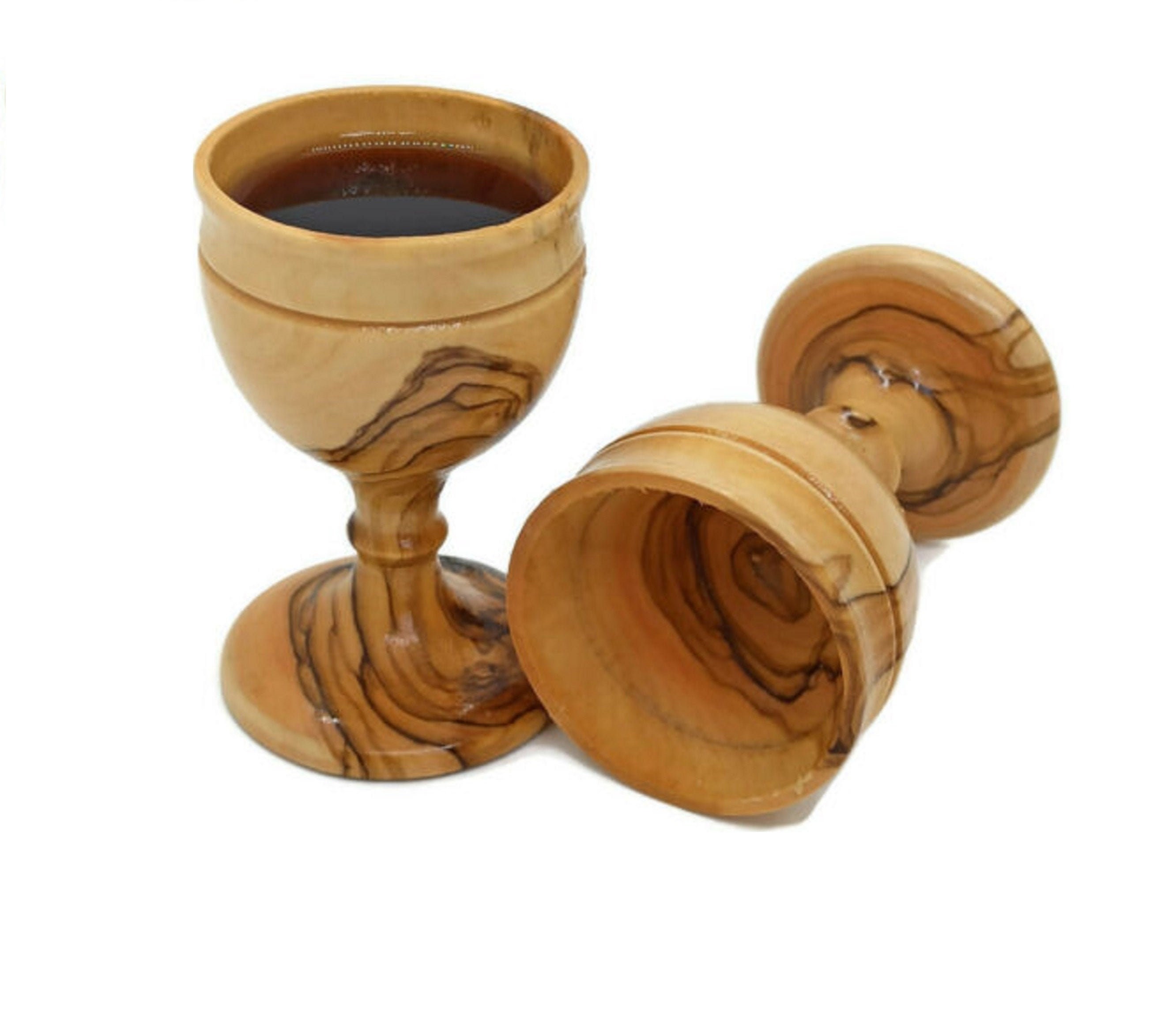 Authentic Communion Cup Wine Hand Made Olive Wood Jerusalem Etsy UK
