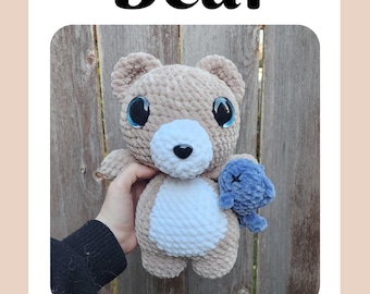 Crochet Bear Amigurumi Pattern | Plushie Toy (Digital Pattern)