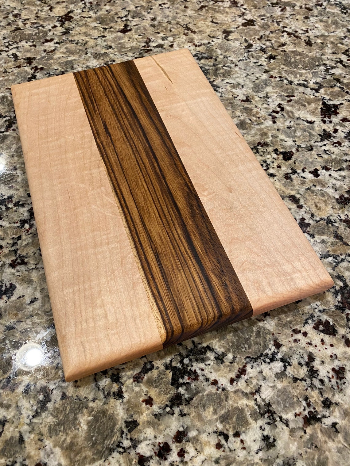 Maple and Zebra Wood Charcuterie / Cutting Board, Cheese Board Etsy