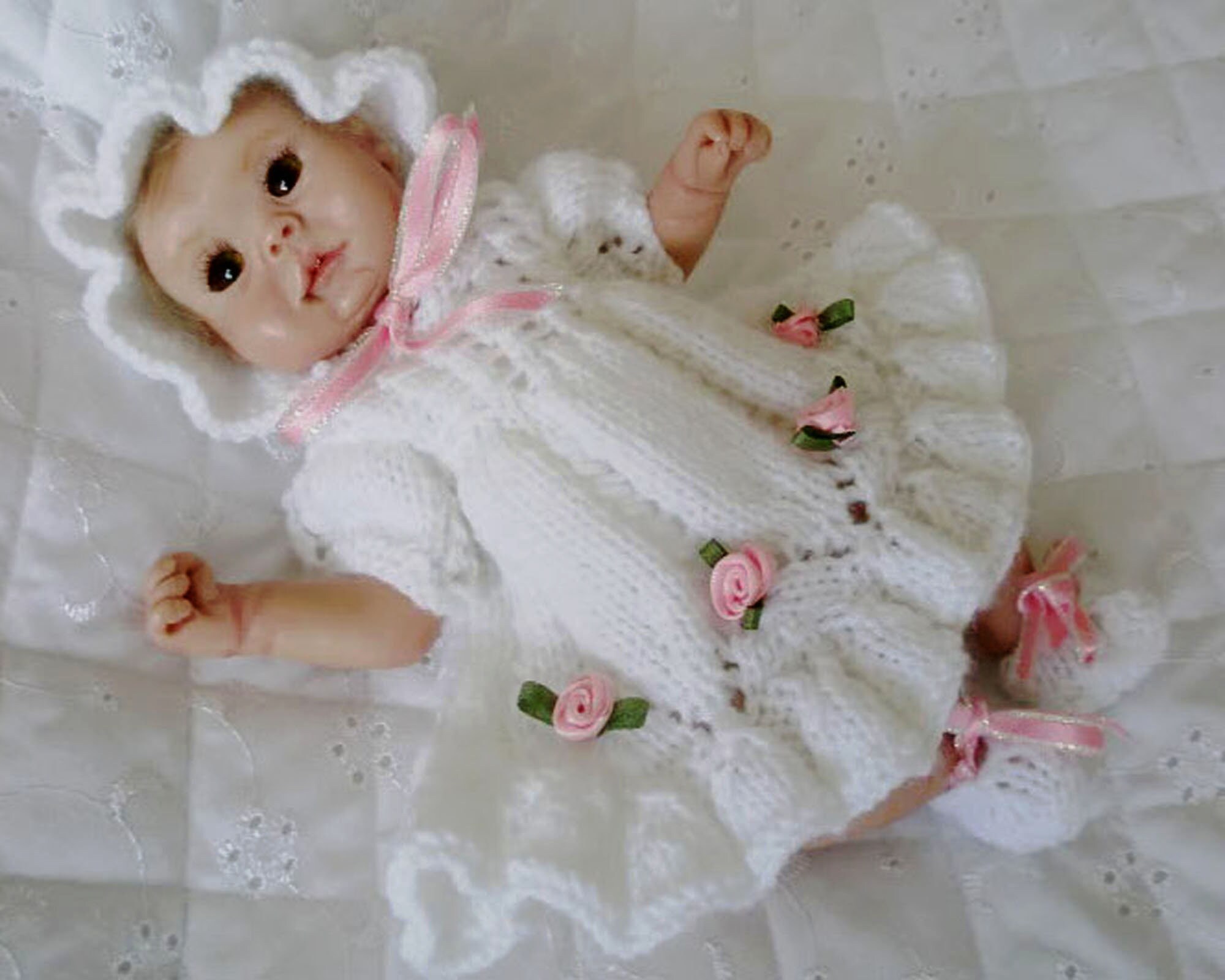Dolls Clothes Knitting Pattern Dress Knickers and Etsy