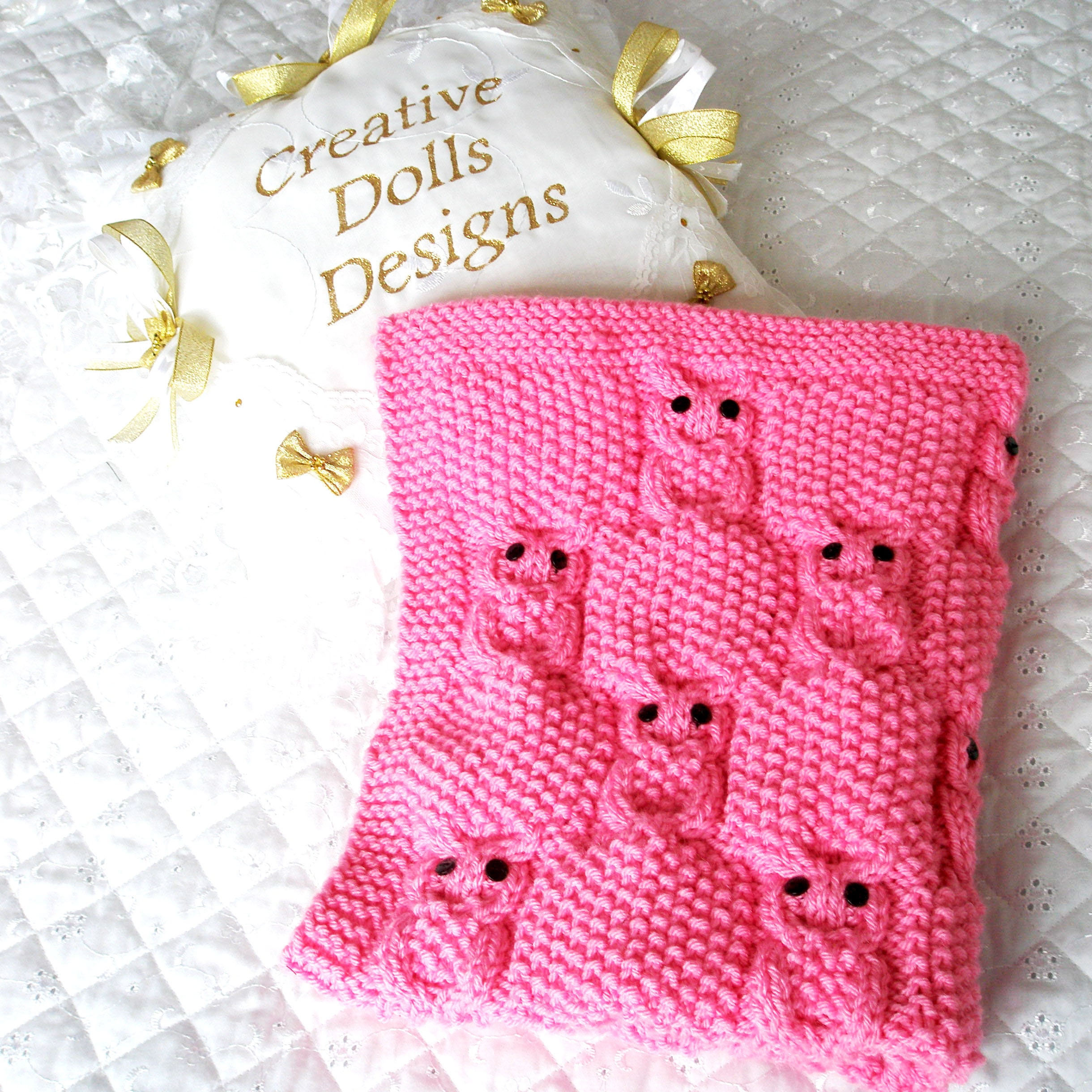 Dolls pram blanket knitting pattern free sales