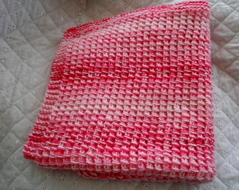 Patrón de tejido fácil para manta de bebé, ropa de cama para cuna