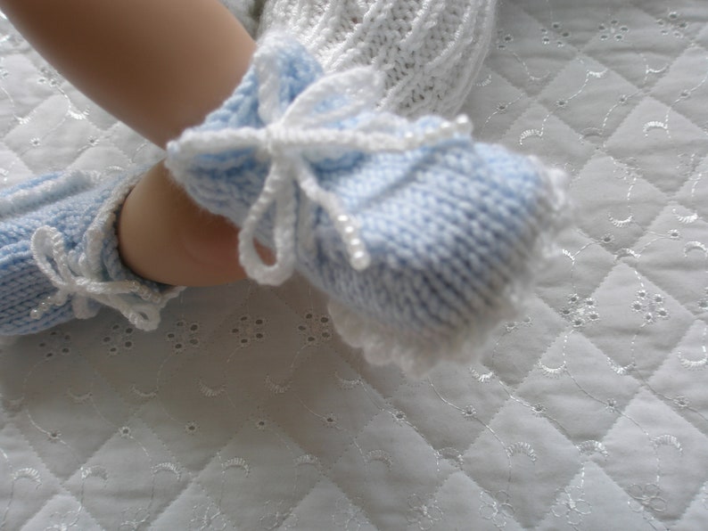 Baby Boys maglia modello Cardigan, 0-3 mesi, bambola Reborn 20-22, download digitale PDF immagine 9