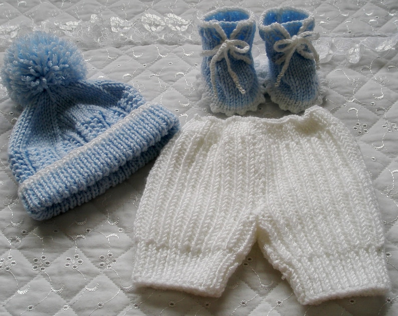 Baby Boys maglia modello Cardigan, 0-3 mesi, bambola Reborn 20-22, download digitale PDF immagine 6