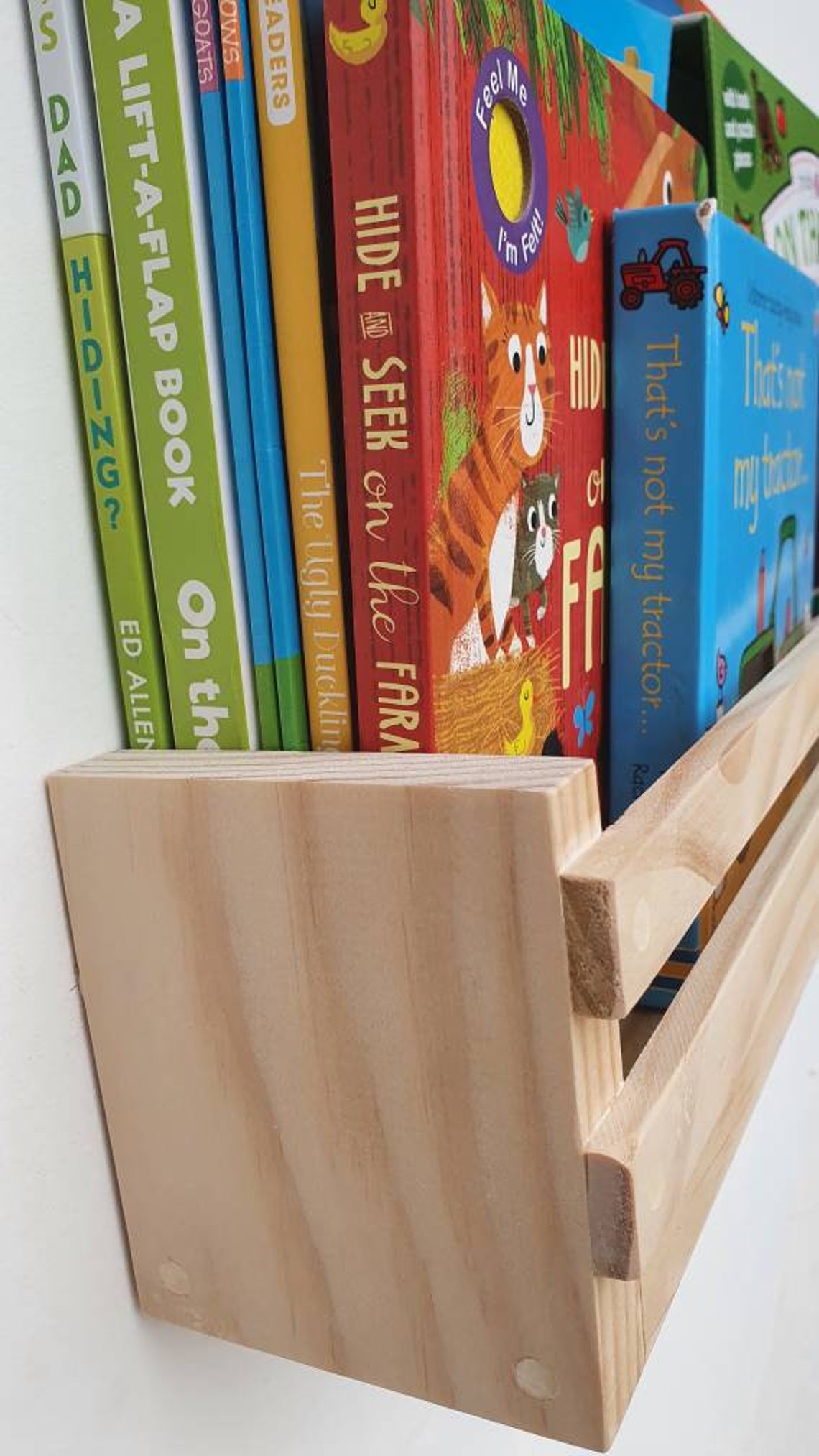 Wide/deep Kids Bookshelf Kids Book Shelves Wooden Nursery Etsy Australia
