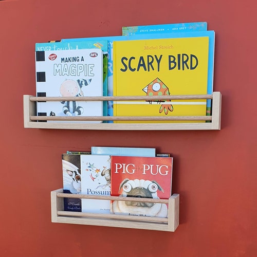 Bookshelves Deep Tasmanian Oak Nursery Bookshelf Kids Etsy Australia