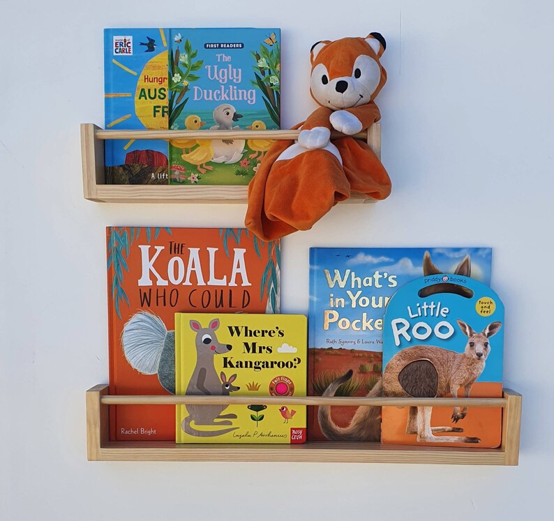 Kids Wall Bookshelf Nursery Shelves Floating Bookshelves Etsy Australia