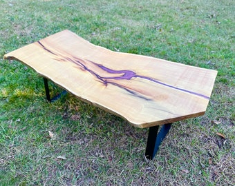 Live edge coffee table
