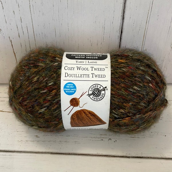 COZY WOOL TWEED ~ Forest Green ~ Loops & Threads