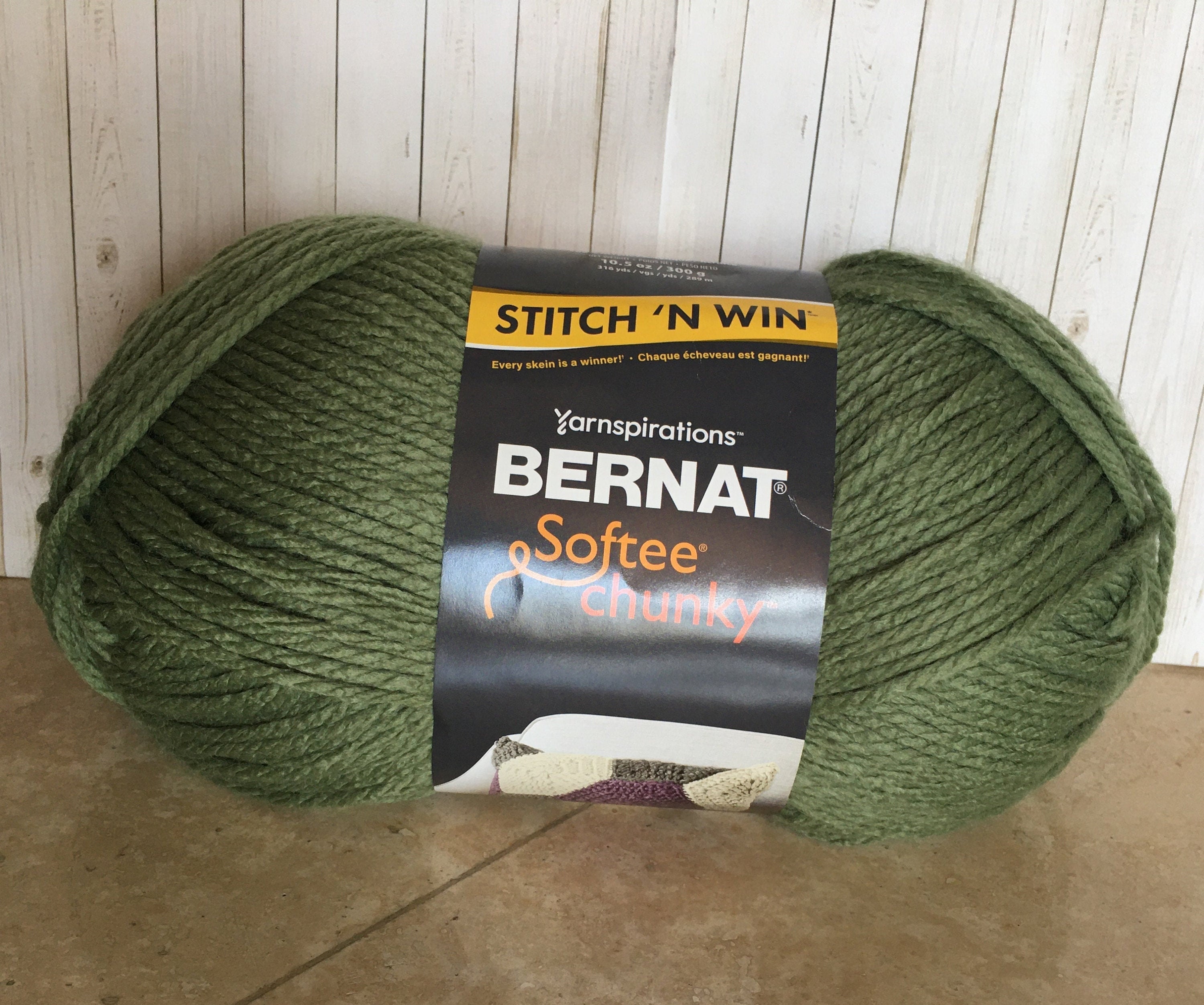 FOREST Bernat Softee Chunky Yarn 10.5oz/300g 316yds/289m Etsy