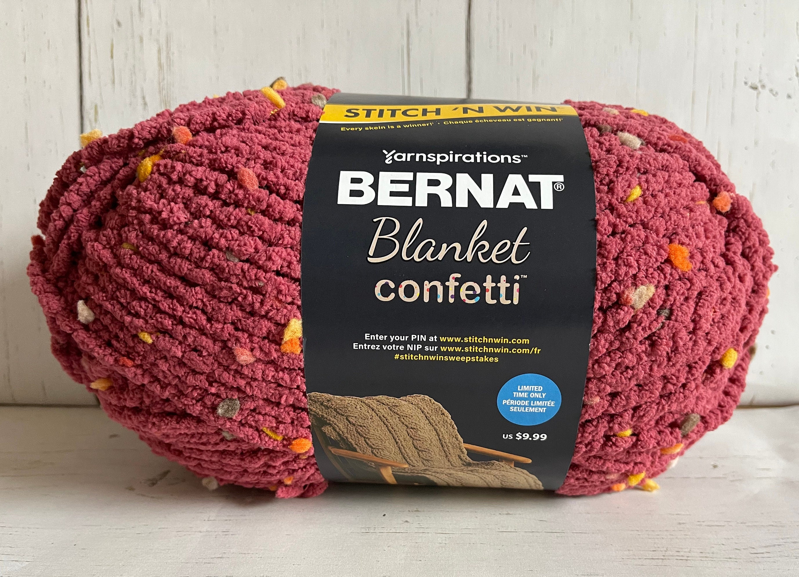 Bernat Baby Blanket Yarn Mushroom Super Bulky Soft 10.5 Oz 220 Yds Each for  sale online