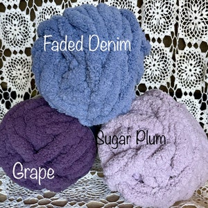JUMBO Chenille Yarn, NEW COLORS ~ Loop-A-Lot ~ 8oz/226.8g, 28y, Polyester, Super Bulky 7 , Super High Quality, Luxurious Yarn
