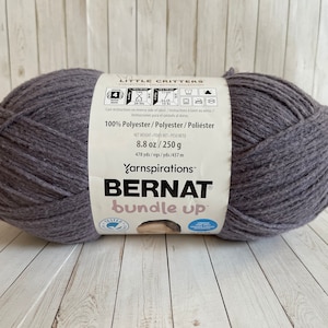 Bernat Bundle up Yarn, Color Lavender, 478 Yards, Big Bundle