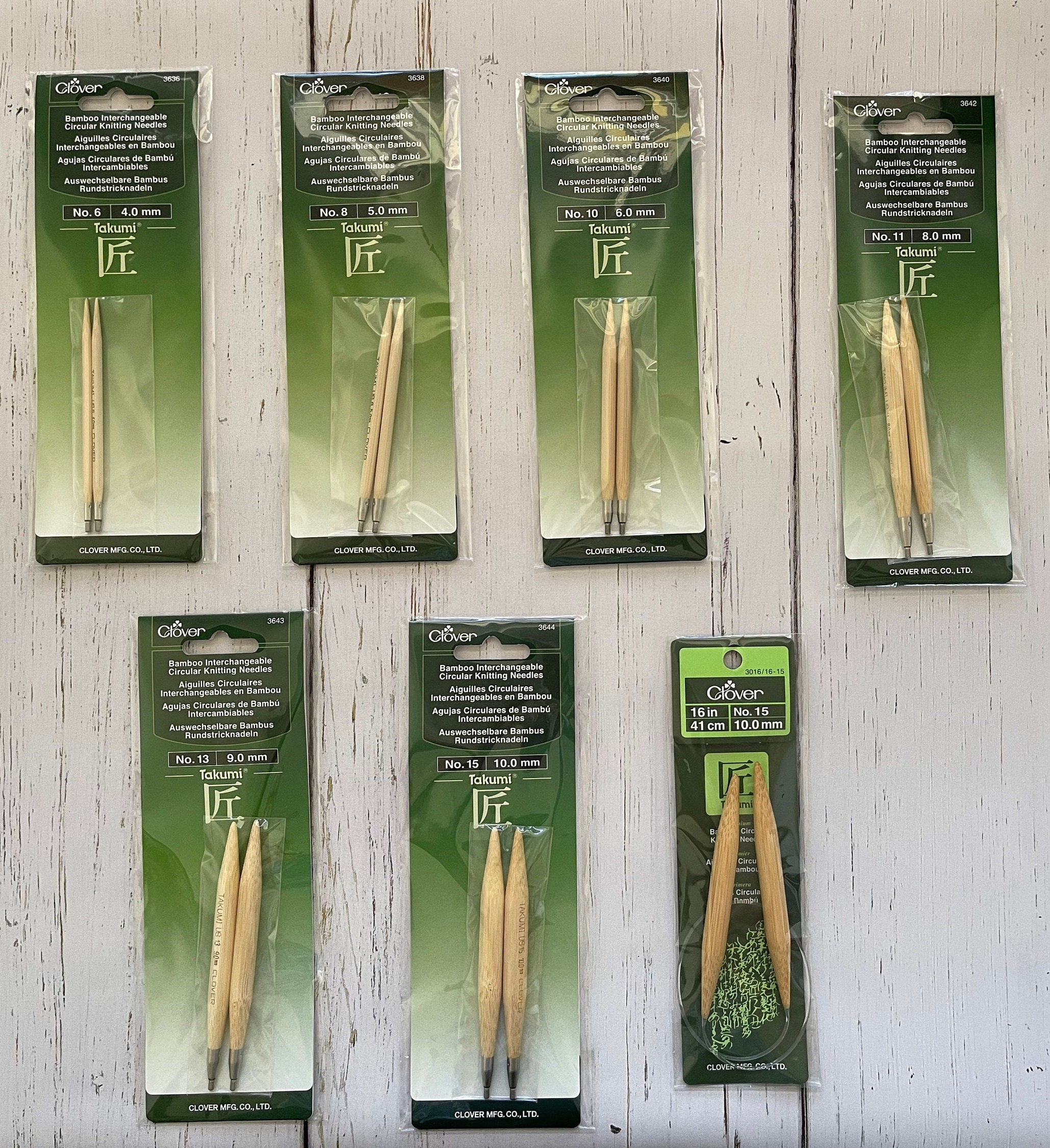 Takumi Bamboo Interchangeable Circular Knitting Needles