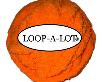 Safety Orange Chenille Yarn, Chunky Polyester Blanket Yarn~ Free Shipping Available