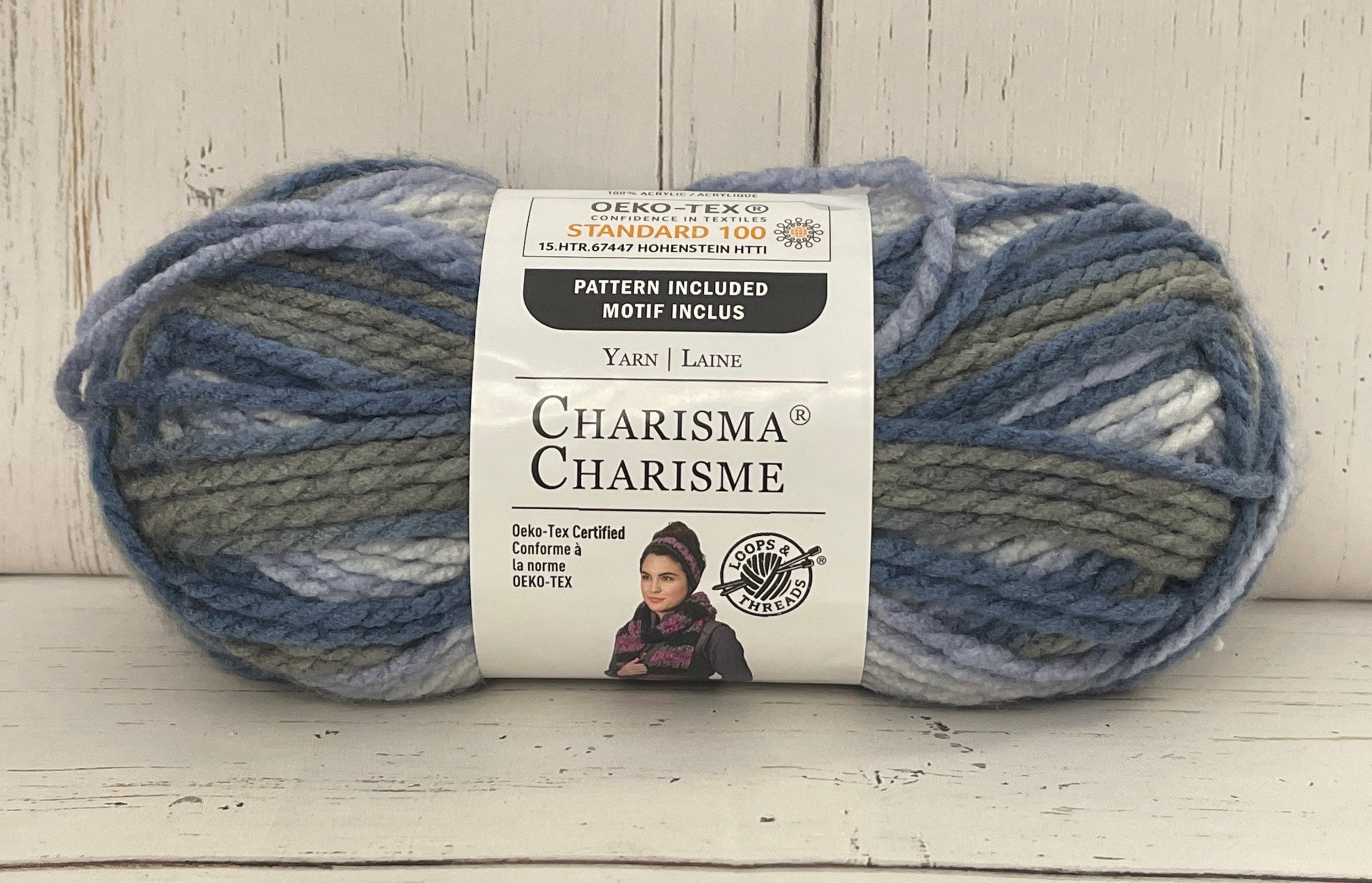 15 Pack: Charisma Sorbet Yarn by Loops & Threads, Size: 3.5, Silver