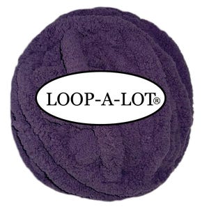 Eggplant Chenille Yarn: Loop-A-Lot, Super Bulky, Polyester~ Free Shipping Available ~