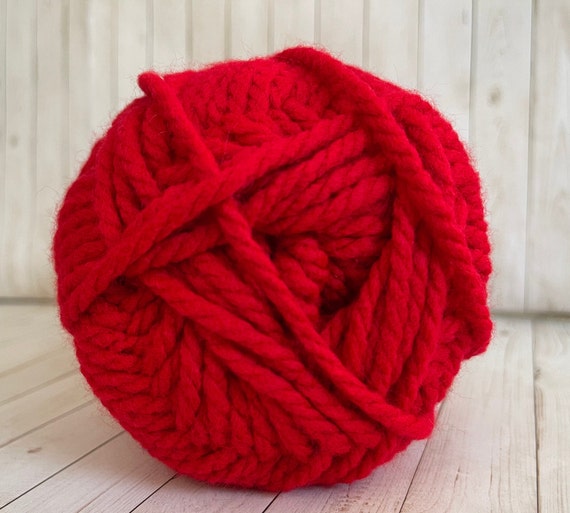 Bernat Softee Chunky BERRY RED Etsy