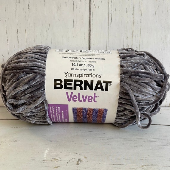BERNAT VELVET YARN Vapor Gray Etsy Canada