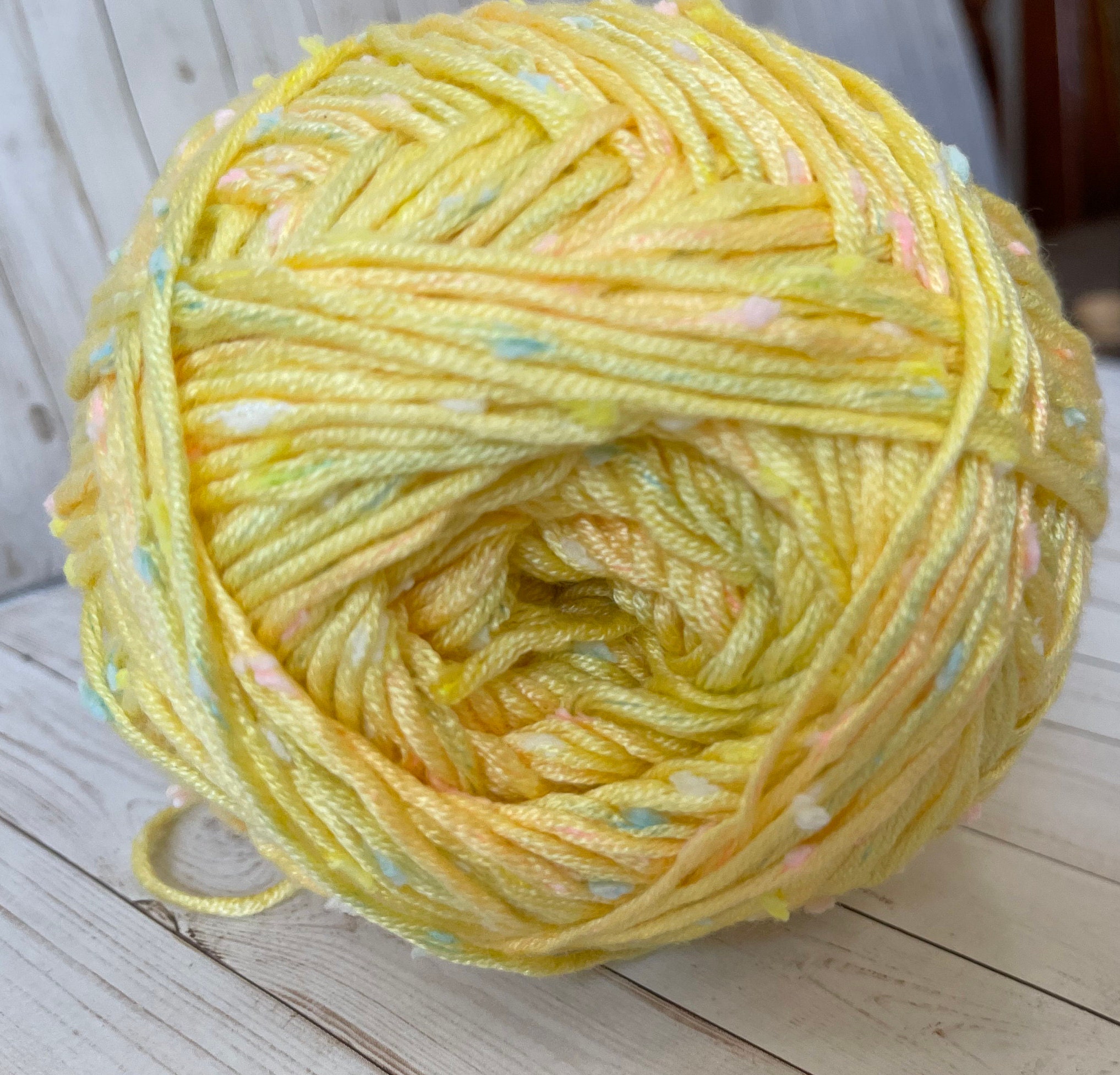 FLECKS YELLOW Loops & Threads 590 Yards/ 10.58 oz Etsy