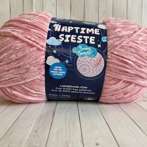 NAPTIME SIESTE ~ Pink ~ Lion Brand Yarn~ Free Shipping Available ~