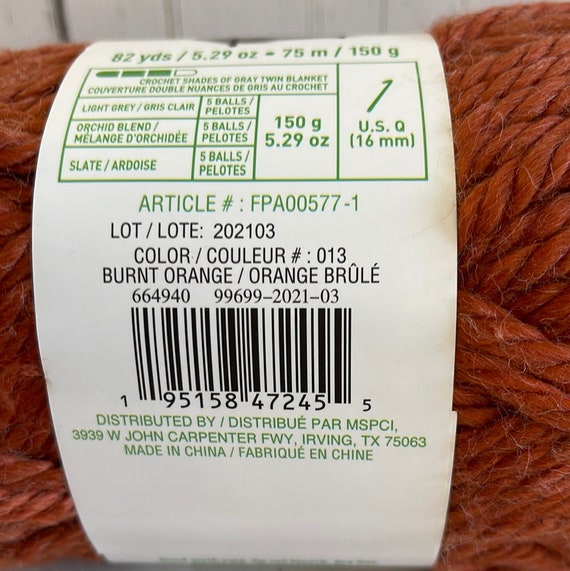 ECO-LUXE Yarn Burnt Orange 