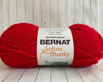 Bernat Softee Chunky ~ BERRY RED ~