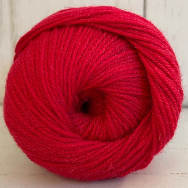 COZY WOOL MERINO ~ Red ~ Loops & Threads