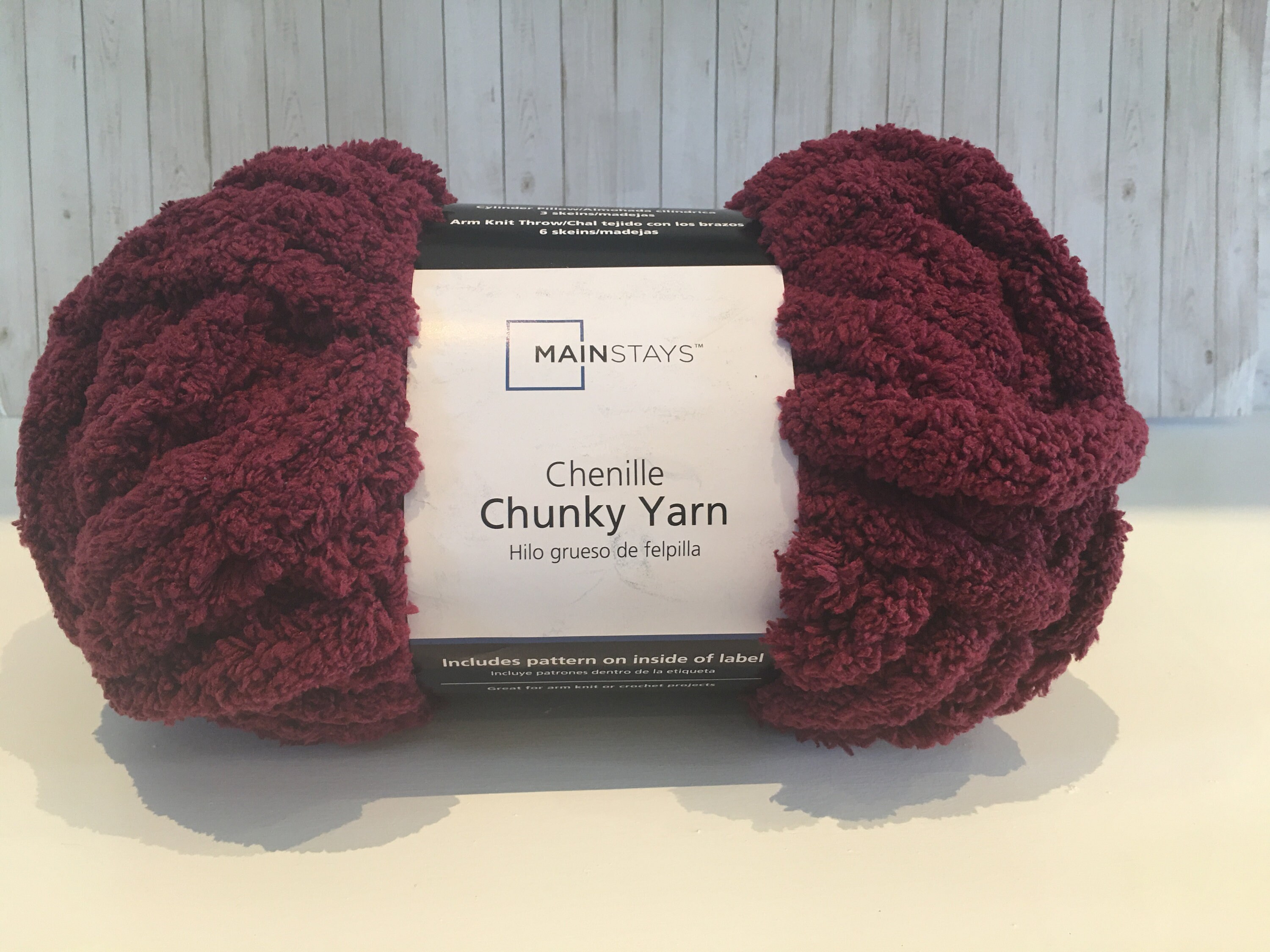 Mainstays Chenille Chunky Yarn Heritage Russet 6 Skeins Etsy