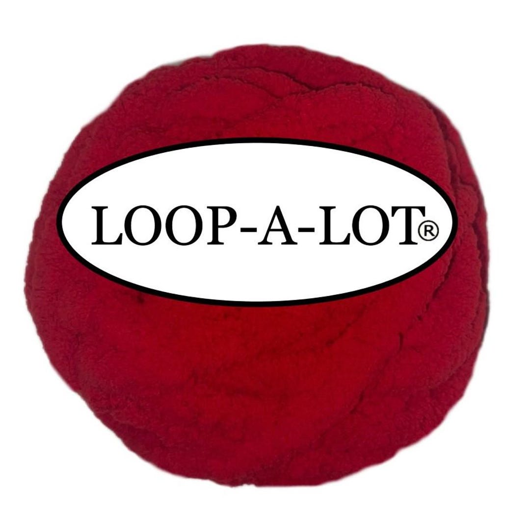 Red Chenille Yarn, Loop-a-lot Chunky Yarn, Super Bulky #7~ Free ...